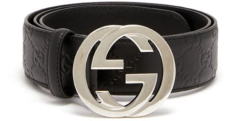 black gucci belt men|Men's Black Gucci Signature Leather Belt .